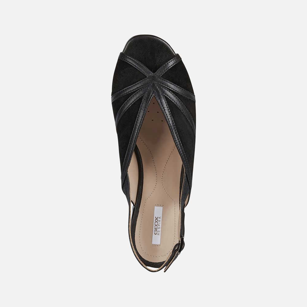 Sandalias Geox Senhora Pretas - Wistrey - NFGUA5860